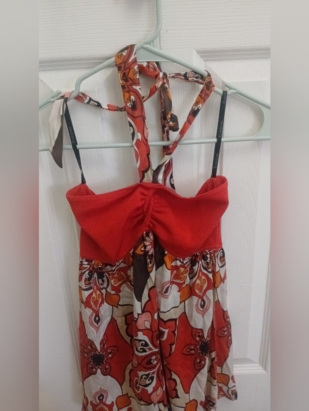 bebe Y2k Halter Top Size Medium